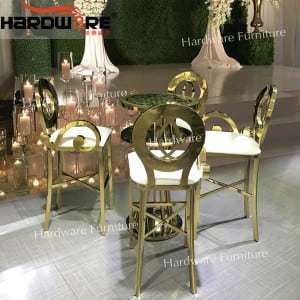 Silver Bar Stool Chair