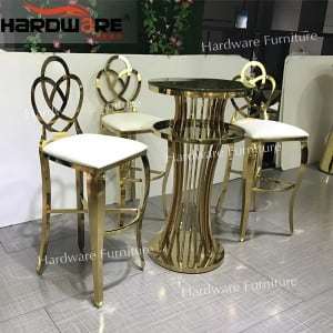 Silver Bar Stool Chair