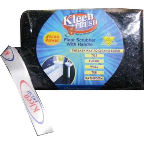 हैंडल के साथ फ्लोर स्क्रब पैड