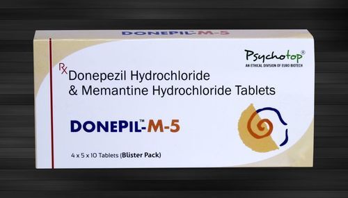 Donepzil Hcl 5 Mg और Memantine 5 Mg /10 Mg