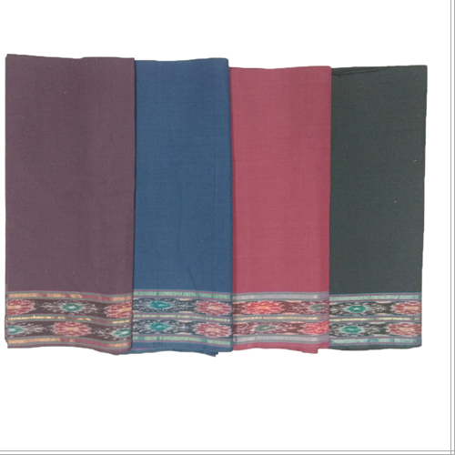 Ladies Plain Saree - Cotton Blend, Washable | Available In Various Colors For All Seasons: Rainy, Spring, Summer, Winter