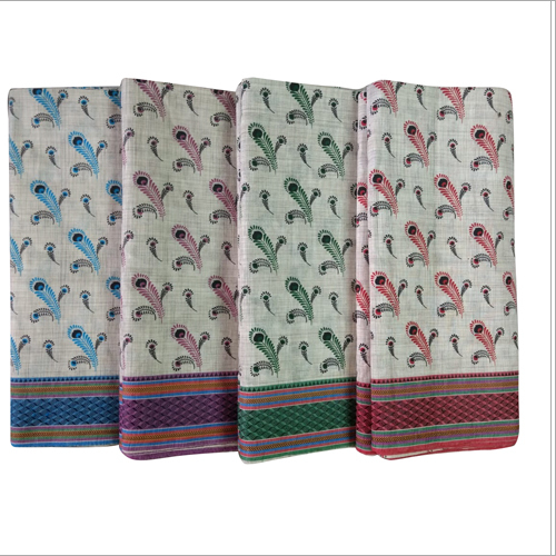 Available In Different Color Cotton Designer Saree