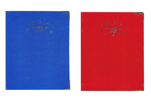 Copy Size Collection Book - Hard Board Cover, 6.75 x 8.25 Inches, 288 Pages | Durable with Golden Corner Accents for Efficient Account Management