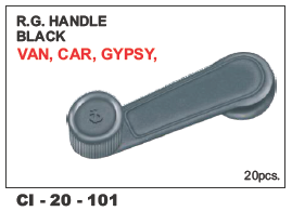 Rg Handle Black - Durable Polymer | 4-Wheeler Compatibility, Warranty Included, Ideal for Van, Car, and Gypsy Models
