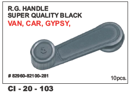 Rg Handle - 4 Wheeler Gypsy Super Black Van | Warranty Included, Durable Design