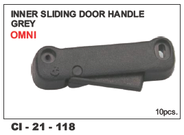 Inner Sliding Door Handle Grey  Omni Vehicle Type: 4 Wheeler