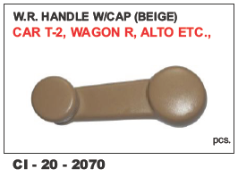 Wr Handle w/Cap (Beige) - Vehicle Type: 4 Wheeler, Warranty Included | Features Enhanced Grip and Durable Design for T-2, Wagno-R, Alto Vehicles