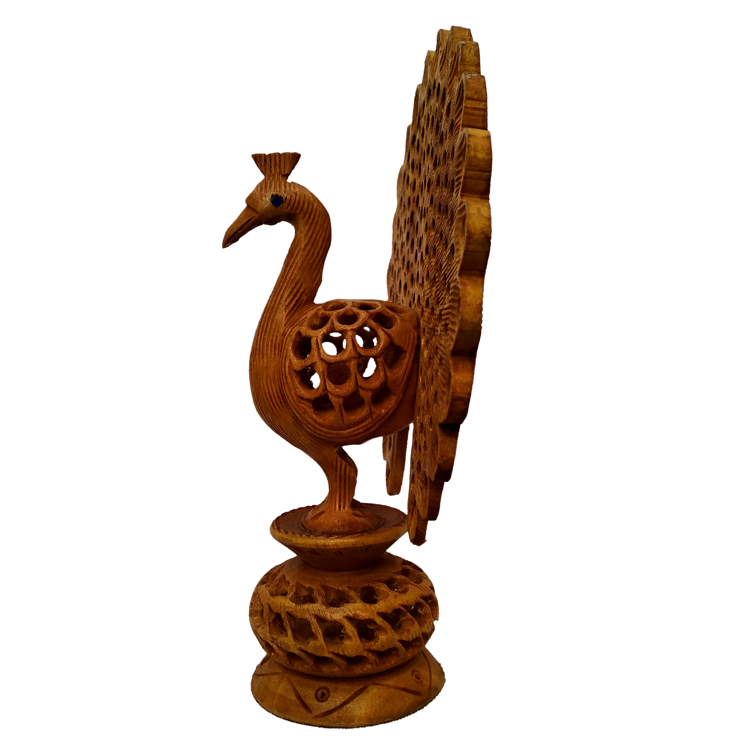 Brown Wooden Peacock Danshing