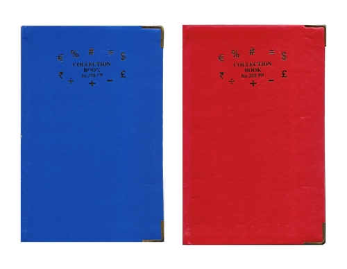 Chief Size Collection Book - 5.75 X 8.75 Inches, Hard Board Cover With Golden Corners | Durable Design For Managing Debit, Credit, Balance Accounts