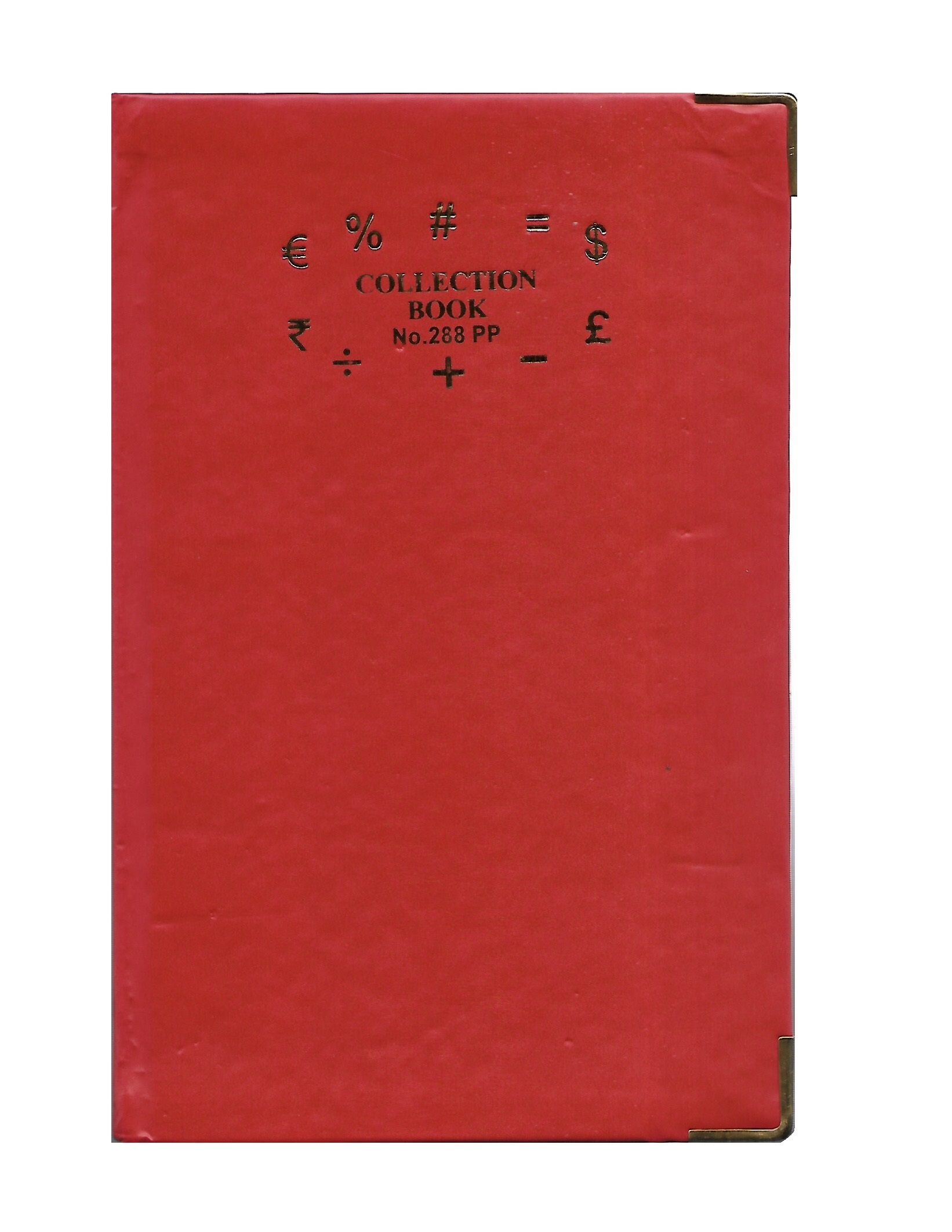 Chief Size Collection Book - 5.75 X 8.75 Inches, Hard Board Cover With Golden Corners | Durable Design For Managing Debit, Credit, Balance Accounts