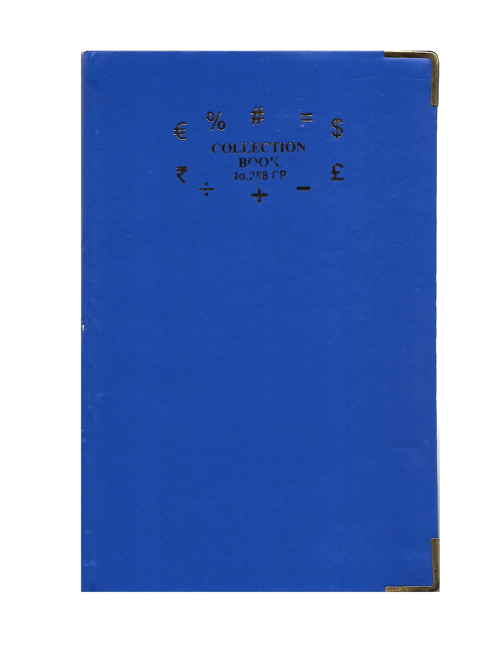 Chief Size Collection Book - 5.75 X 8.75 Inches, Hard Board Cover With Golden Corners | Durable Design For Managing Debit, Credit, Balance Accounts