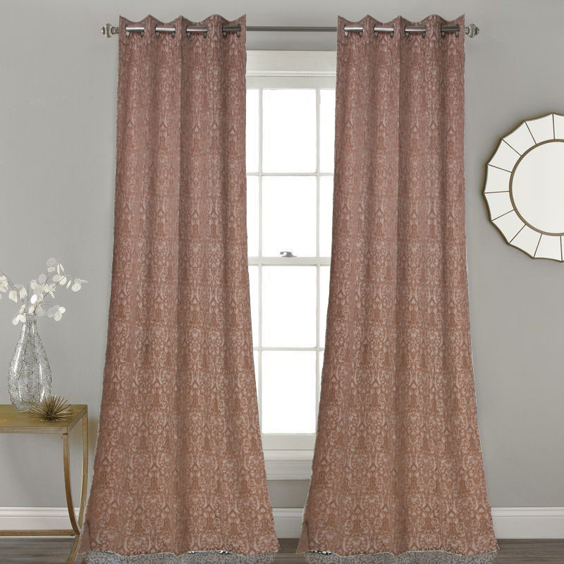 Classic Curtain - Polyester, 95x52 Inches, Beige | Machine Washable, 2 Grommet Panels, Lightweight At 1.5 Pounds
