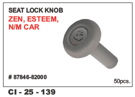 Seat Lock Knob Zen, Esteem N/M Car - Durable Plastic, Universal Fit for 4-Wheeled Vehicles | Includes Warranty for Peace of Mind