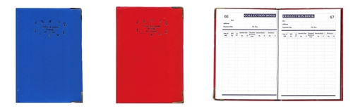 Table Size Collection Book, 70GSM, 144 Pages - Hard Board Cover, 5 x 7.25 Inches | Durable Binding, Golden Corner Protectors, Ideal for Debit & Credit Records