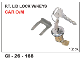 PT Lid Lock W/Keys Car O/M (Cidis) - 4 Wheeler Design, Warranty Included | Secure Locking Mechanism, Durable Build Quality