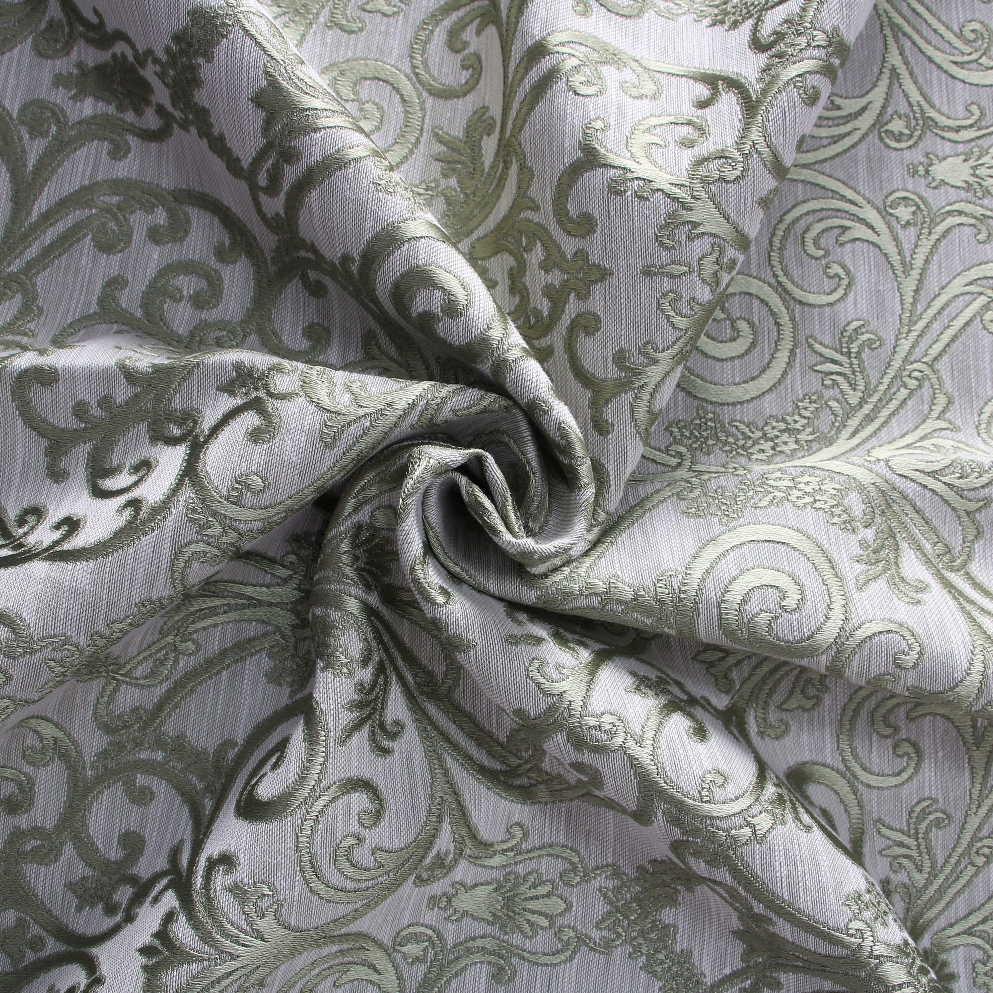 Classic Curtain - Polyester, 52" X 84" | Green Solid With Grommet Top