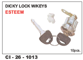 Dicky Lock W/keys Esteem - 4 Wheeler Vehicle Compatibility | Warranty Included, Enhanced Security Lock Mechanism