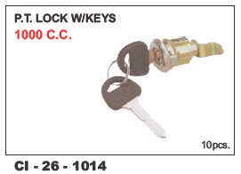 Pt Lock w/keys 1000cc - Durable Construction for 4-Wheeler Vehicles | Keyed Security System with Warranty Included