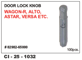 Door Lock Knob - Durable Metal Finish | 4 Wheeler Compatibility, Warranty Included
