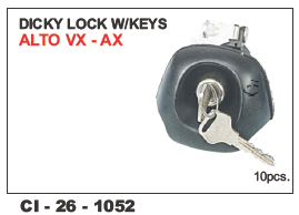 Dicky Lock - Durable Metal Formulation, 4-Wheeler Compatibility, Keyed Security System with Warranty