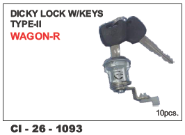 Dicky Lock Type-II Wagno-r - 4 Wheeler Compatibility, Durable Keyed Security System | Includes Warranty