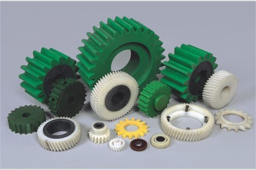 Pinion Spur Gear - Plastic, Round Shape, Green Color, Soft Hardness | Durable Spur Gear for Efficient Mechanical Applications