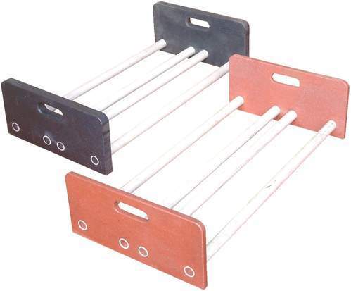 Filter Cage - Nylon, Square Shape | Soft Red and Black Design for Versatile Filtration Applications