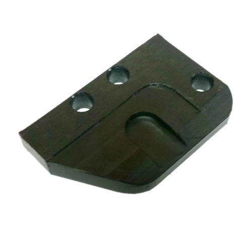 Plastic UHMW Adjuster Plate - Oval Shape, Soft Black Plastic Material | Durable and Versatile Design