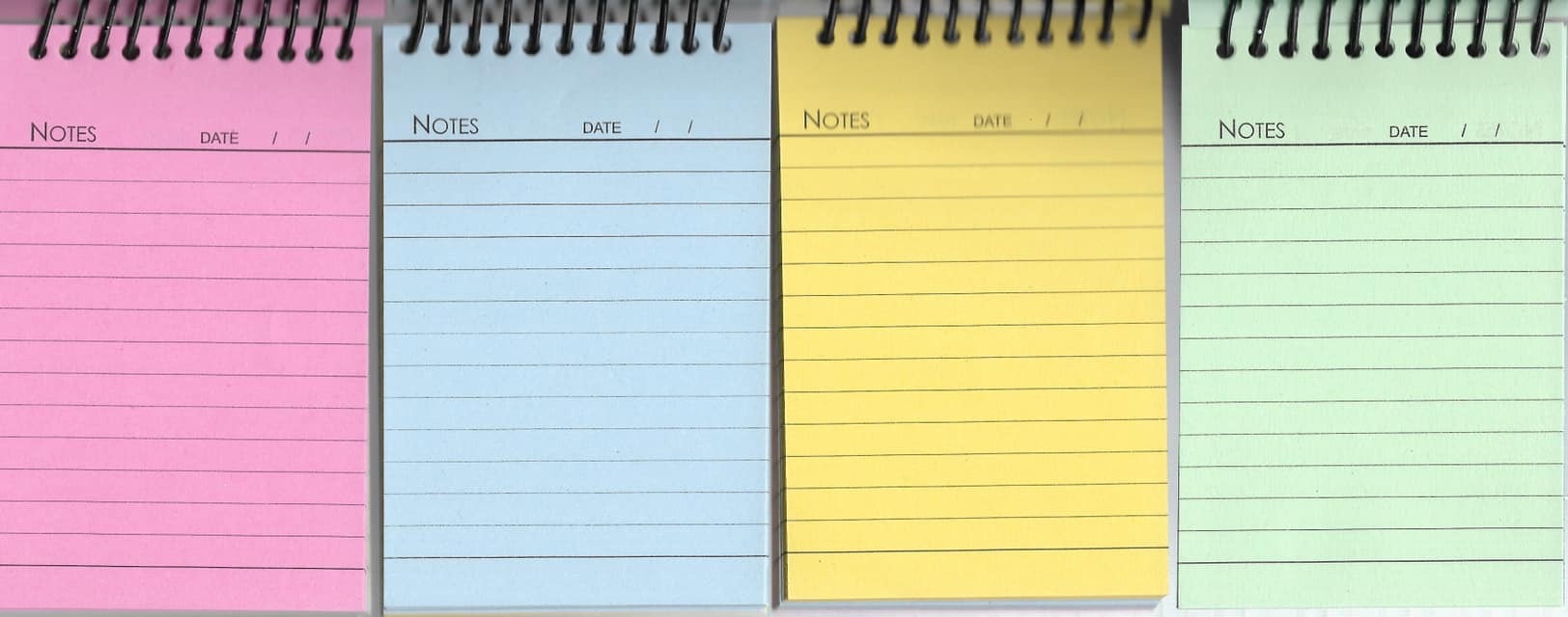 Pocket Size Spiral Notebook, Coloured Pages, 96pages & 192pages Size: 2.80 X 4.50 Inches (Approx)