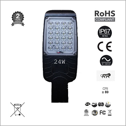24W Street Lights - White, Electrical Light Source for Outdoor Use | Features Less Power Consumption for Eco-Friendly Lighting Solutions