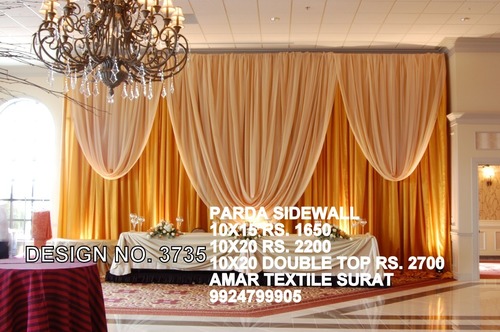 सभी मंडप पारदा सजावट