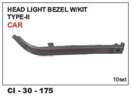 Head Light Bezel Type-ii Car L/R - Vehicle Type: 4 Wheeler | Warranty Included for Reliable Performance and Enhanced Durability