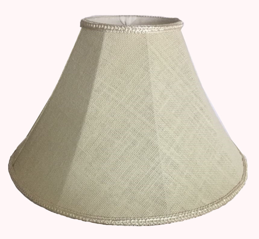 Jute Lamp Shade - Custom Size, Creme Jute Fabric | Energy Saving Electric Modern Design