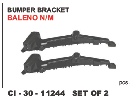 Bumper Bracket Baleno N/M - Durable Steel Construction | Suited for 4-Wheeler Vehicles, Includes Warranty for Added Assurance