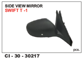Side View Mirror Swift T-1 L/R - Durable Plastic, Vehicle Fit for 4 Wheeler | Warranty Included, Quality Assurance
