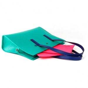 Green Felt Shopping Bag