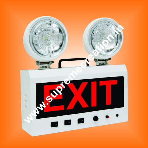 Fluorescent Exit Sign