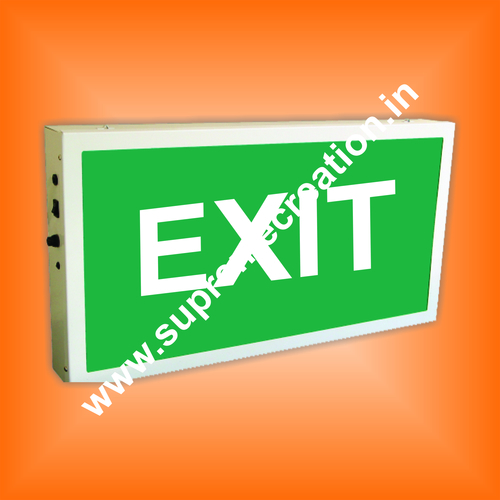 Green Emergency Exit Sign