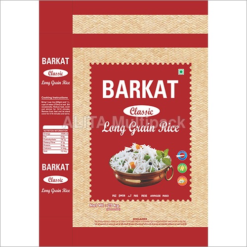 Plastic Printed Bag - Certified Material, Woven Texture , Custom Prints and Designs for Enhanced Commercial Appeal