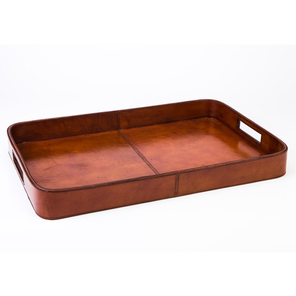 Textured Leather Tray