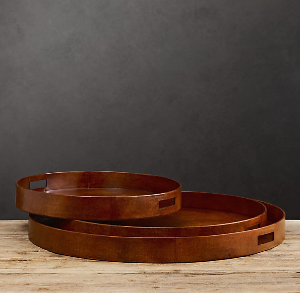 Textured Leather Tray