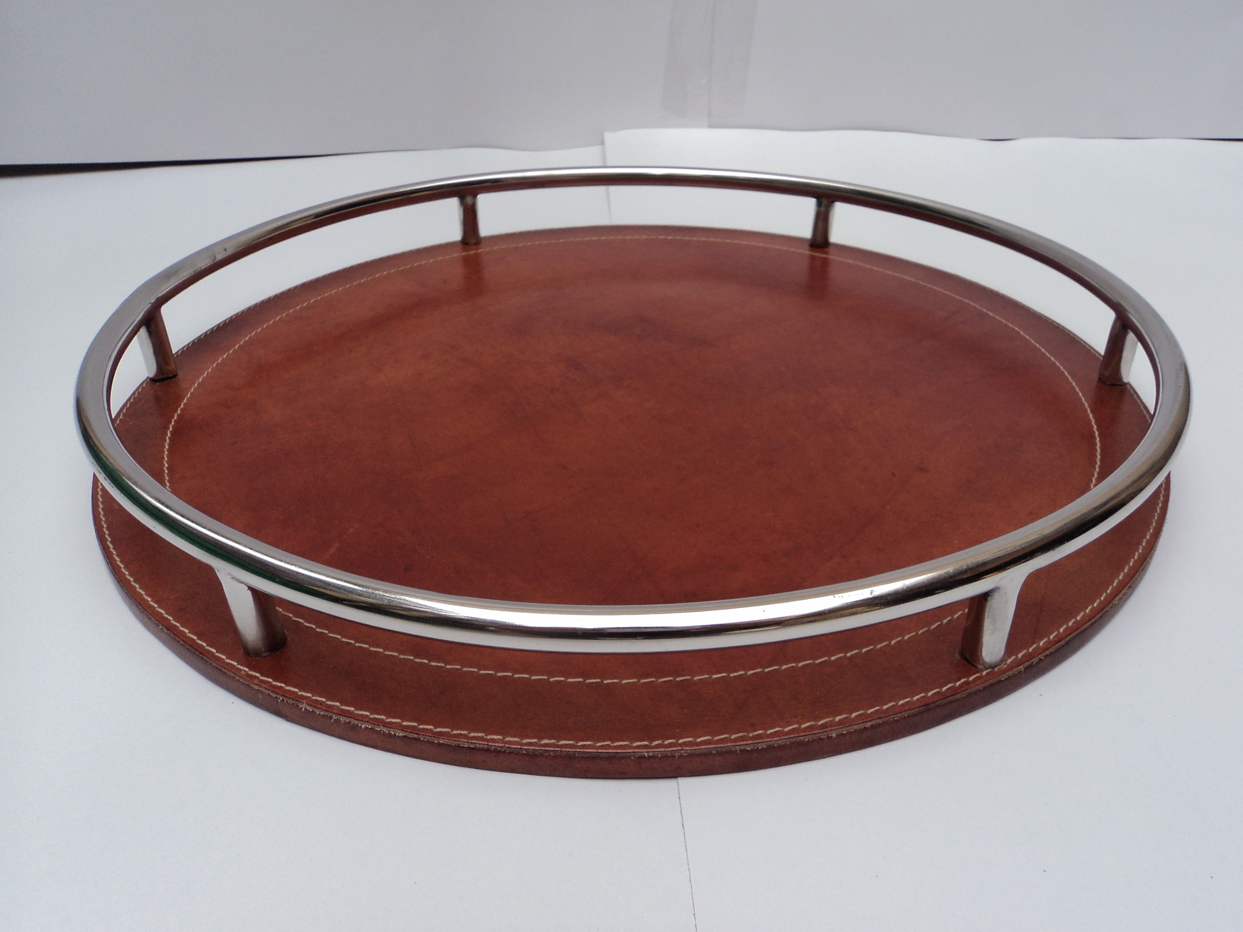 Textured Leather Tray