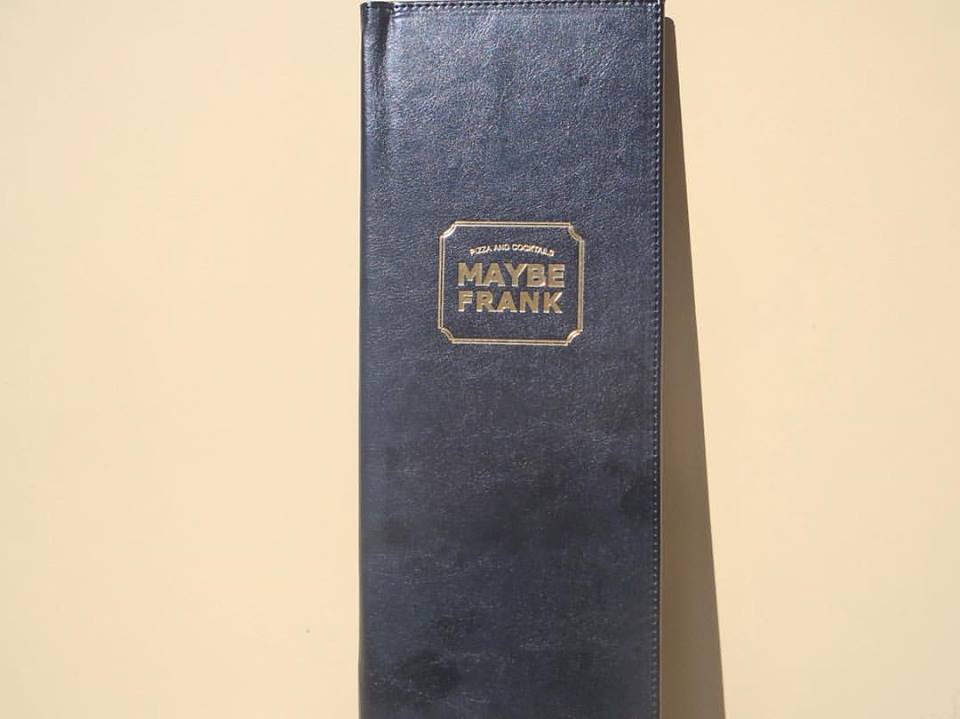 Brown Leather Menu Cover