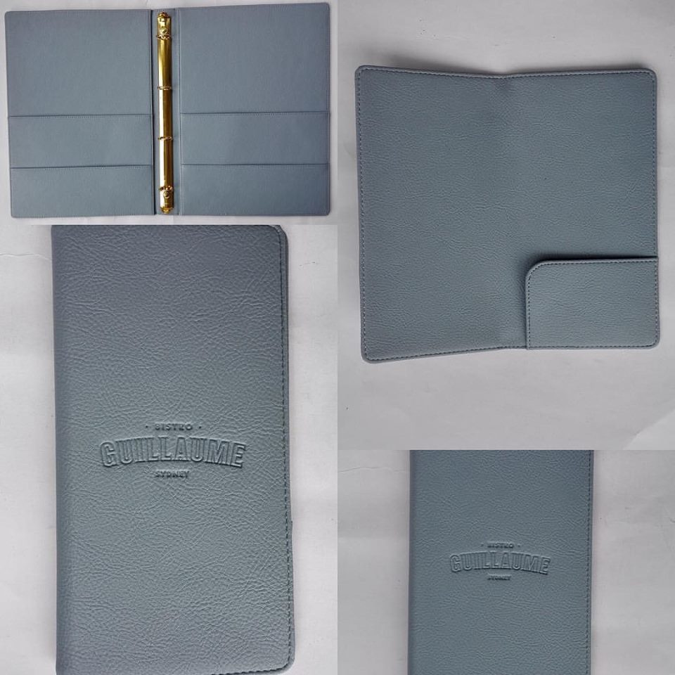Brown Leather Menu Cover