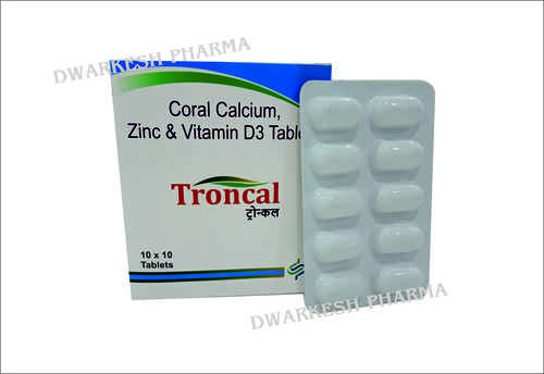 Coral Calcium & Zinc with Vitamin D3 - Essential Mineral Blend, Supports Bone Health & Nerve Function
