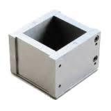 PVC Cube Mould - MS, SS, Iron, Plastic | 150mm x 150mm x 150mm, Ideal for Laboratory and Industrial Applications