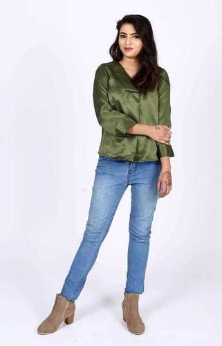 American Crepe Plain Top