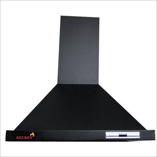 Keuken Black Electric Kitchen Chimney - Stainless Steel, 220-240 Volt | Automatic Mode, Speed Control, Easy Maintenance, Smoke-Free Environment