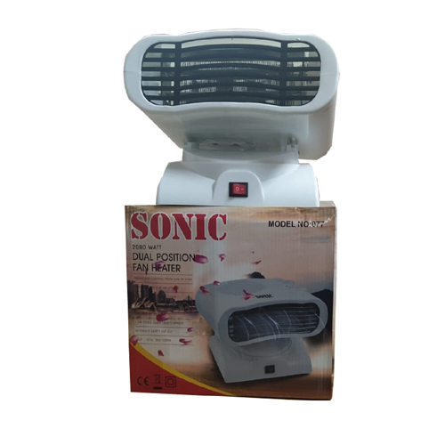White Fan Heater Moving