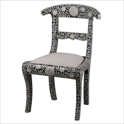 Wood Bone Inlay Chair